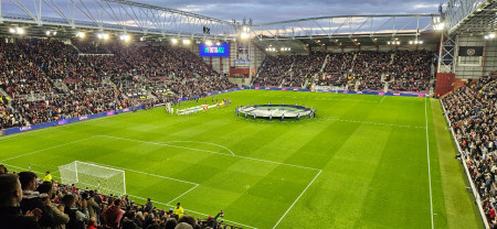 Tynecastle Park, Heart of Midlothian, Scotland.